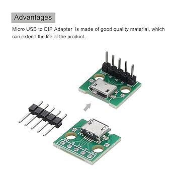 uxcell マイクロUS Bディップメスソケット 5ピンアダプターボード Amazon.co.jp: uxcell マイクロUS Bディップメスソケット タイプB 5