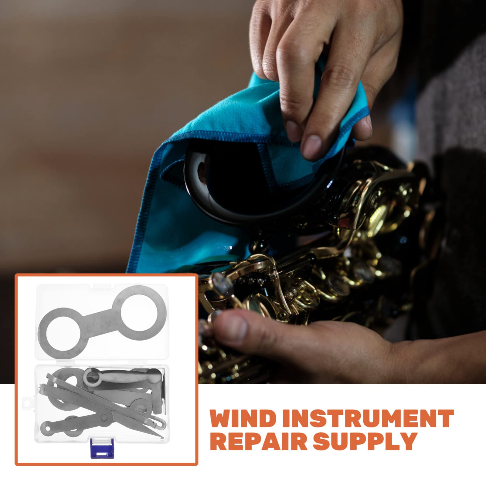 Kit di Riparazione per Strumenti Fiato di Strumenti di Manutenzione per Sassofono e Clarinetto Accessori
