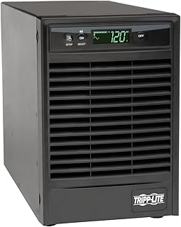 Tripp Lite SmartOnline 120V 1kVA 900W Double-Conversion UPS, Tower, Extended Run, Network Card Options, LCD, USB, DB9 Serial (SU1000XLCD)