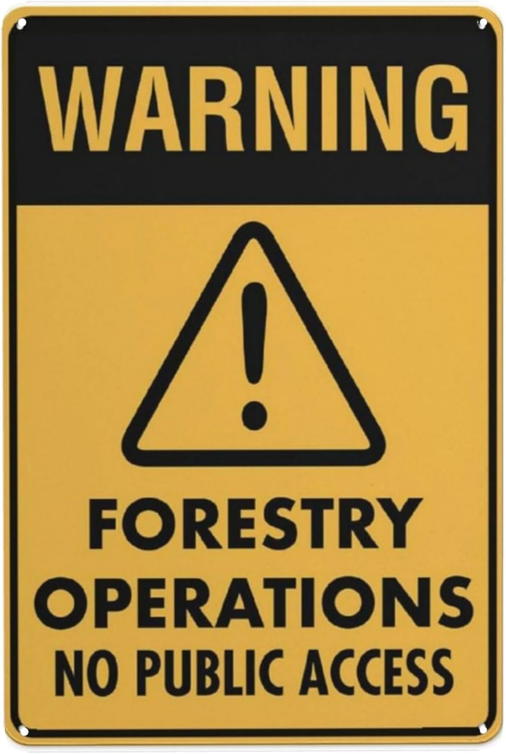 Warning ry Operations No Public Access Metal Sign Aluminum Warning Tin Sign