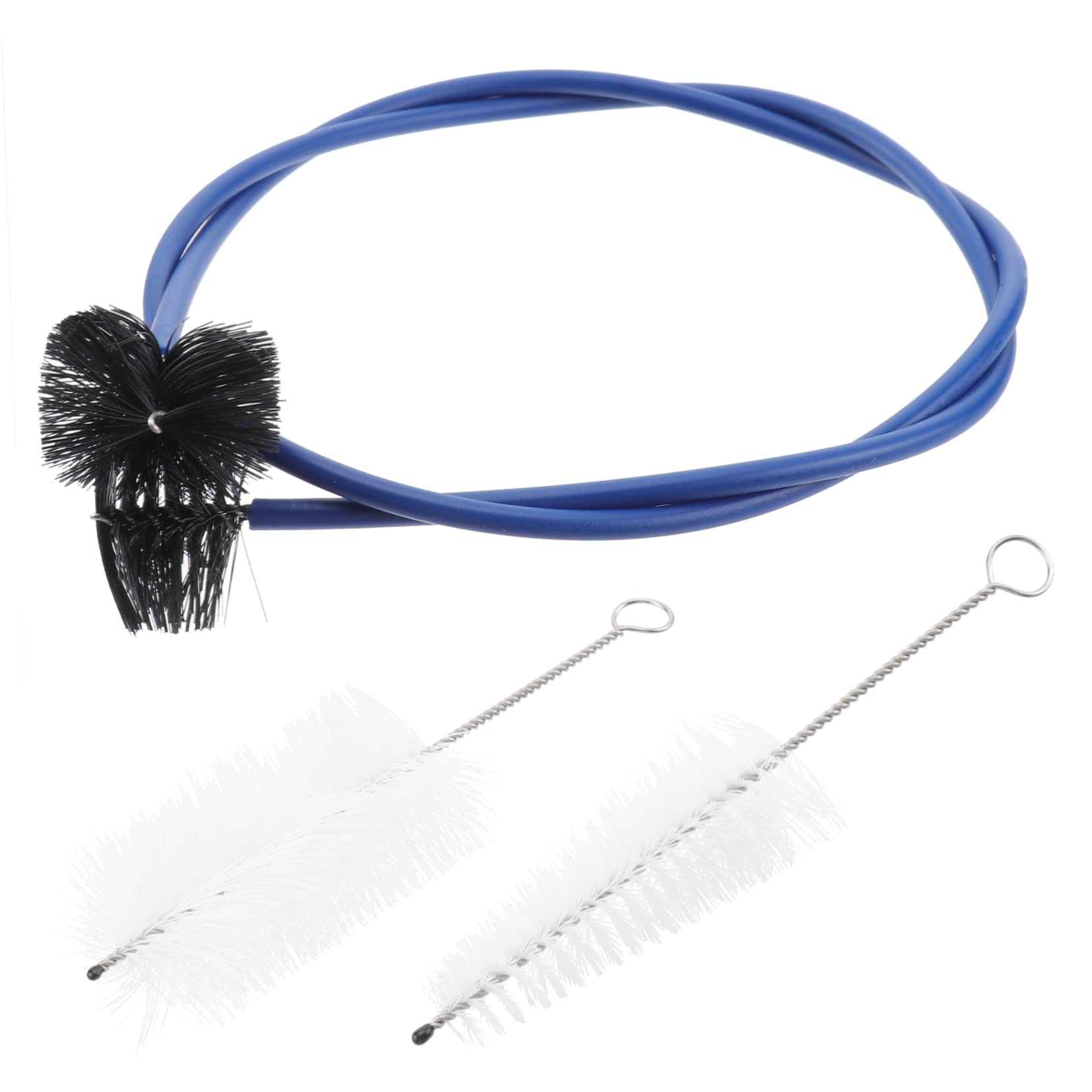 VICASKY Trumpet Cleaning Kit 3-piece Flexible Cleaning Brush Set 12cm Brush Length 86cm Flexible Brush for Trumpet Maintenance