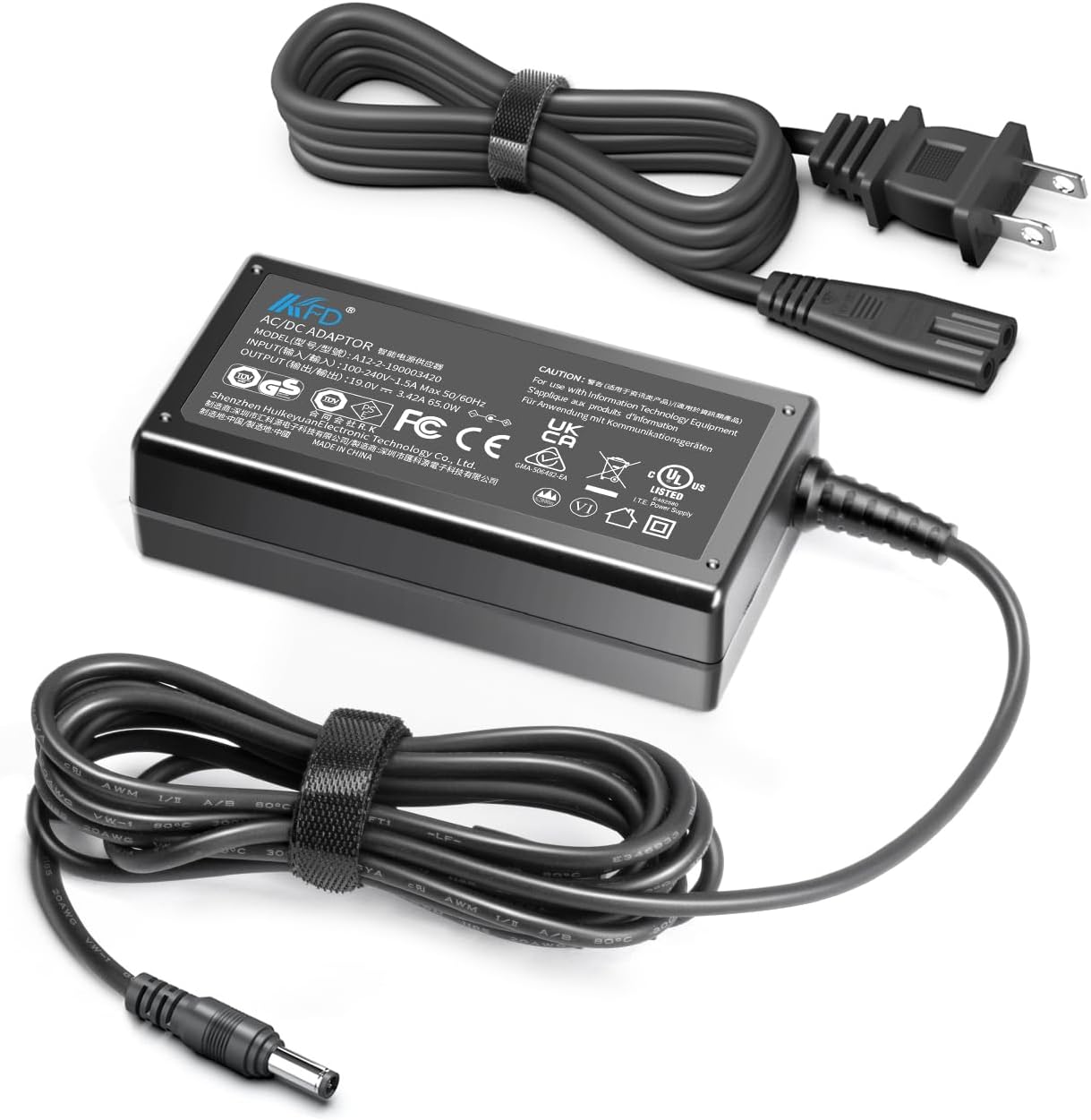 KFD 19V AC Adapter Charger for Positive Grid Spark 2 Amp,Intel NUC/Beelink/ZOTAC/GEEKOM Mini PC,Anker Nebula Mars II Air 3 Projector,JBL Xtreme/Extreme 1 2,JBL Boombox 1 2 Speaker Power Supply Cord