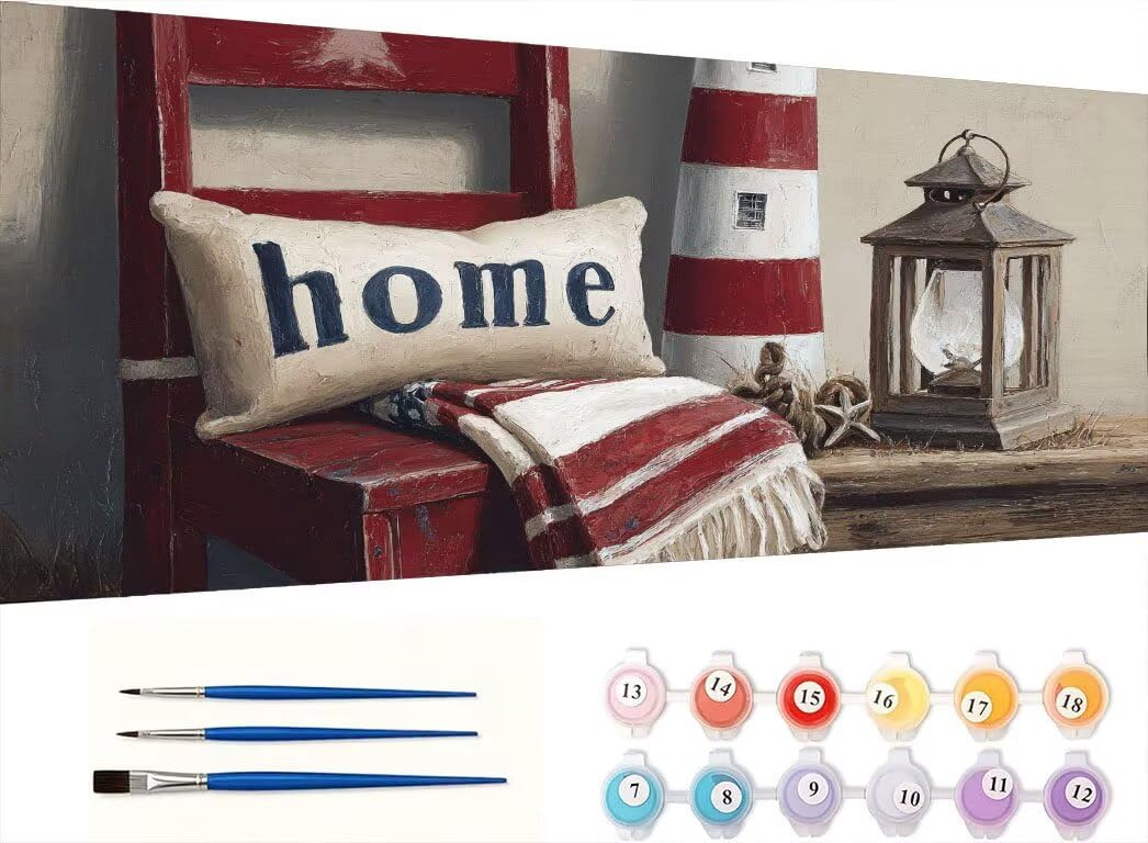 Pintar por Numeros Adultos, LáMpara De Mesa De Almohada, 70x90cm 7JGWX-22