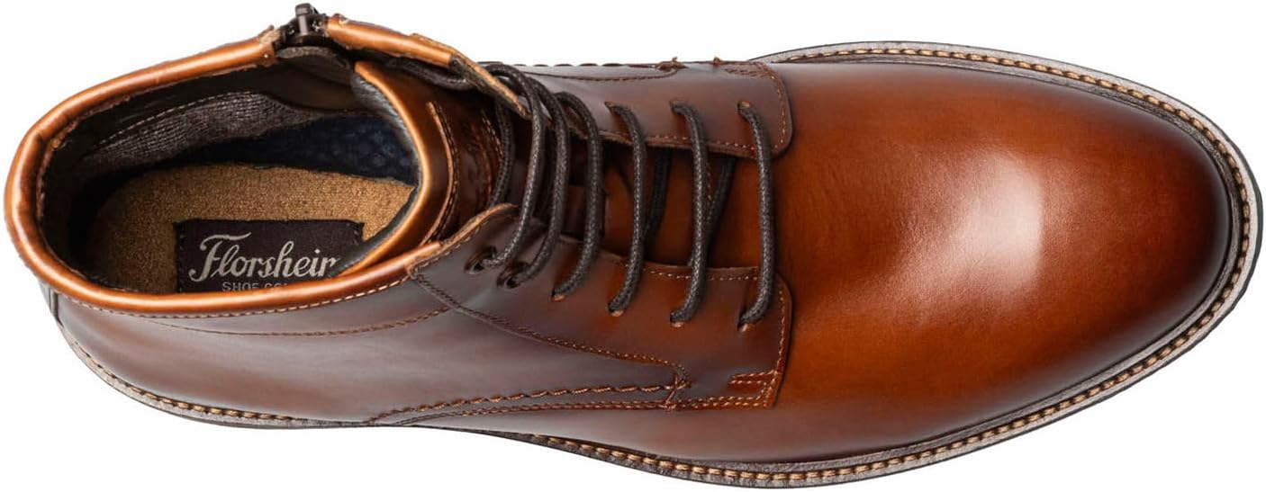 Florsheim Mens, Forge Plain Toe Lace Boot