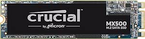 Crucial MX500 250GB CT250MX500SSD4-fino a 560 MB/s, SSD Interno, 3D NAND, SATA, M.2 (2280SS), Metallici
