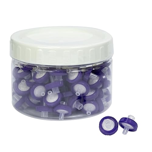 Filtros de jeringa PVDF Filtración hidrofílica 0.45um 0.512 in Diámetro de membrana de laboratorio PVDF Disco de membrana no estéril por Labfil,