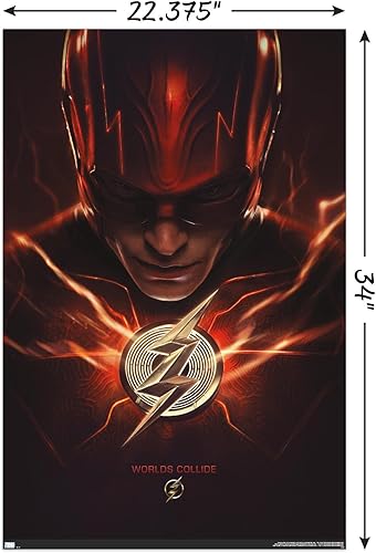 Miniatura 3 de Trends International DC Comics Movie The Flash - Póster de pared de una hoja, 22.37 x 34.00 pulgadas, paquete de póster y clip