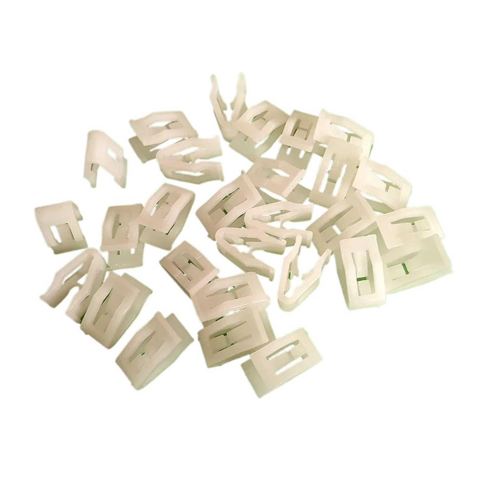 KXFVYNE 20Pcs Plastic Auto Car Trim Instrument Panel Dashboard Fasteners White Clips Rivets Fastener