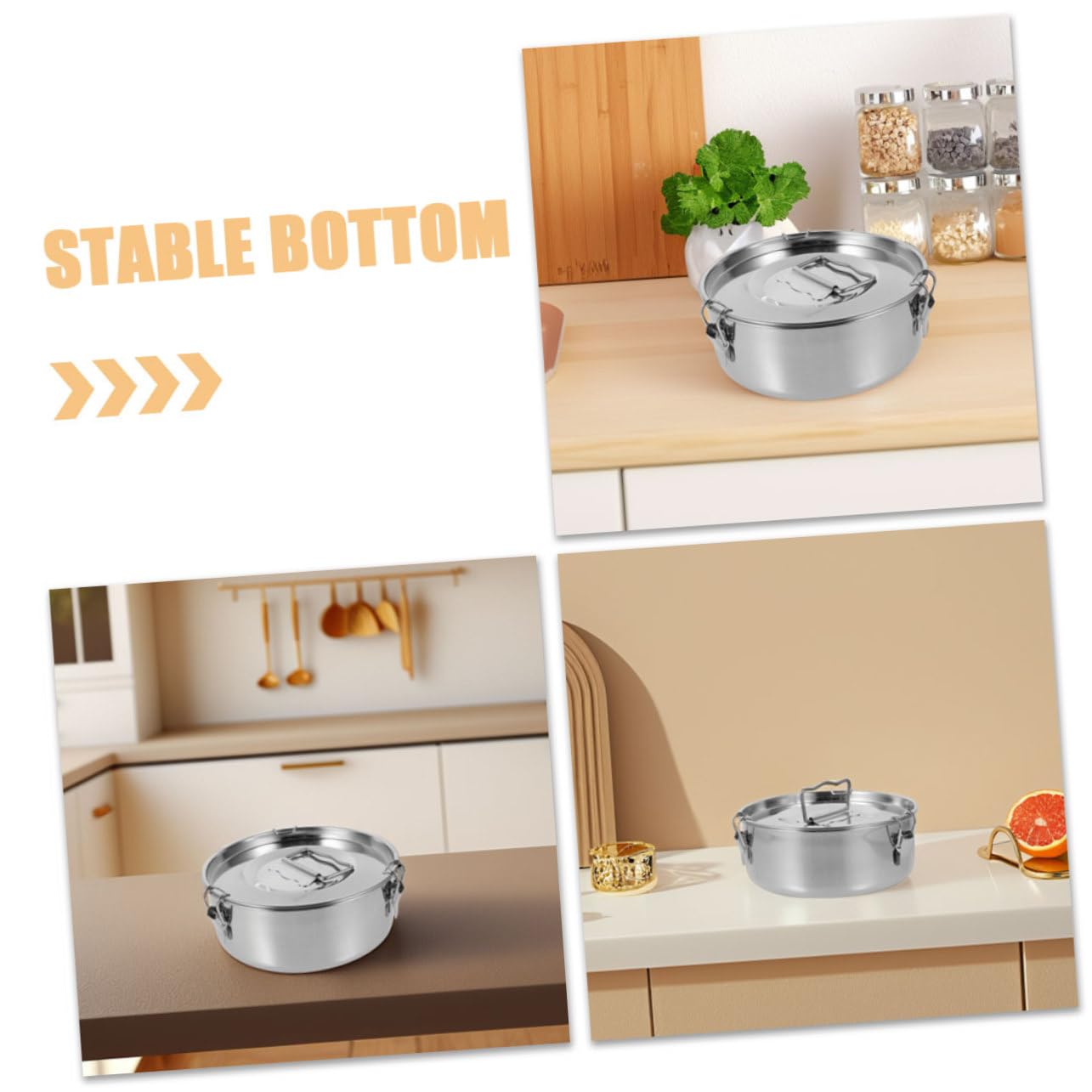 BESPORTBLE de Acero Inoxidable Tapa del Tarro de albañil con Ranura para Monedas Fideos Accesorios de Cocina flan y postres Fabricante de flan Molde para flan con Tapa
