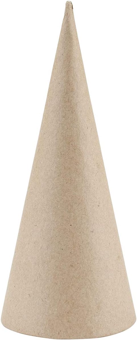 Paper Mache Open Bottom Cone 7 X 3 Inches (6 Pack)