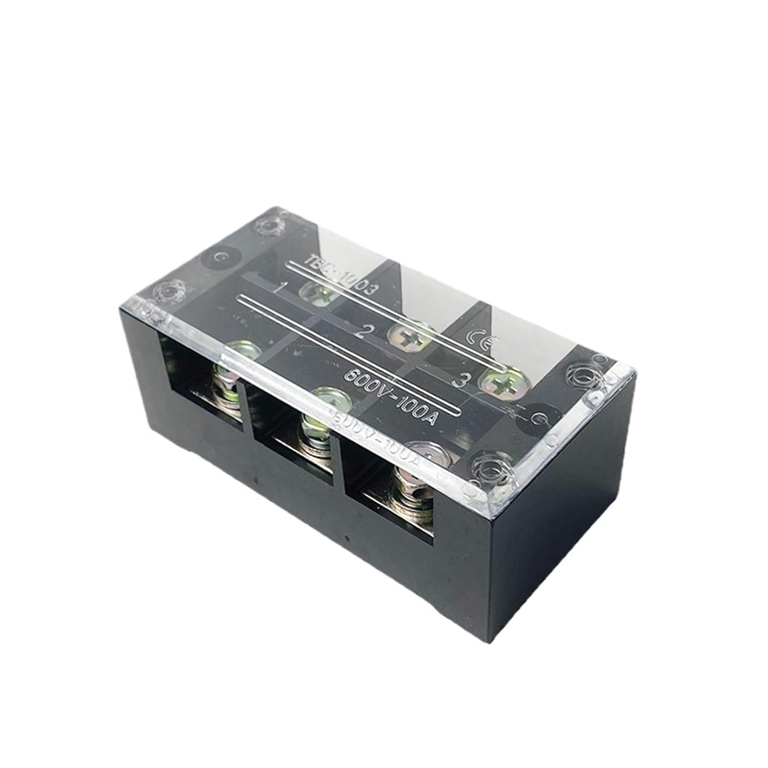 TBC-1003 100A 3P 600V 6 Screws Connector Terminal Block Board Wire Wiring Connectors Fixed Terminals Group Pin Header