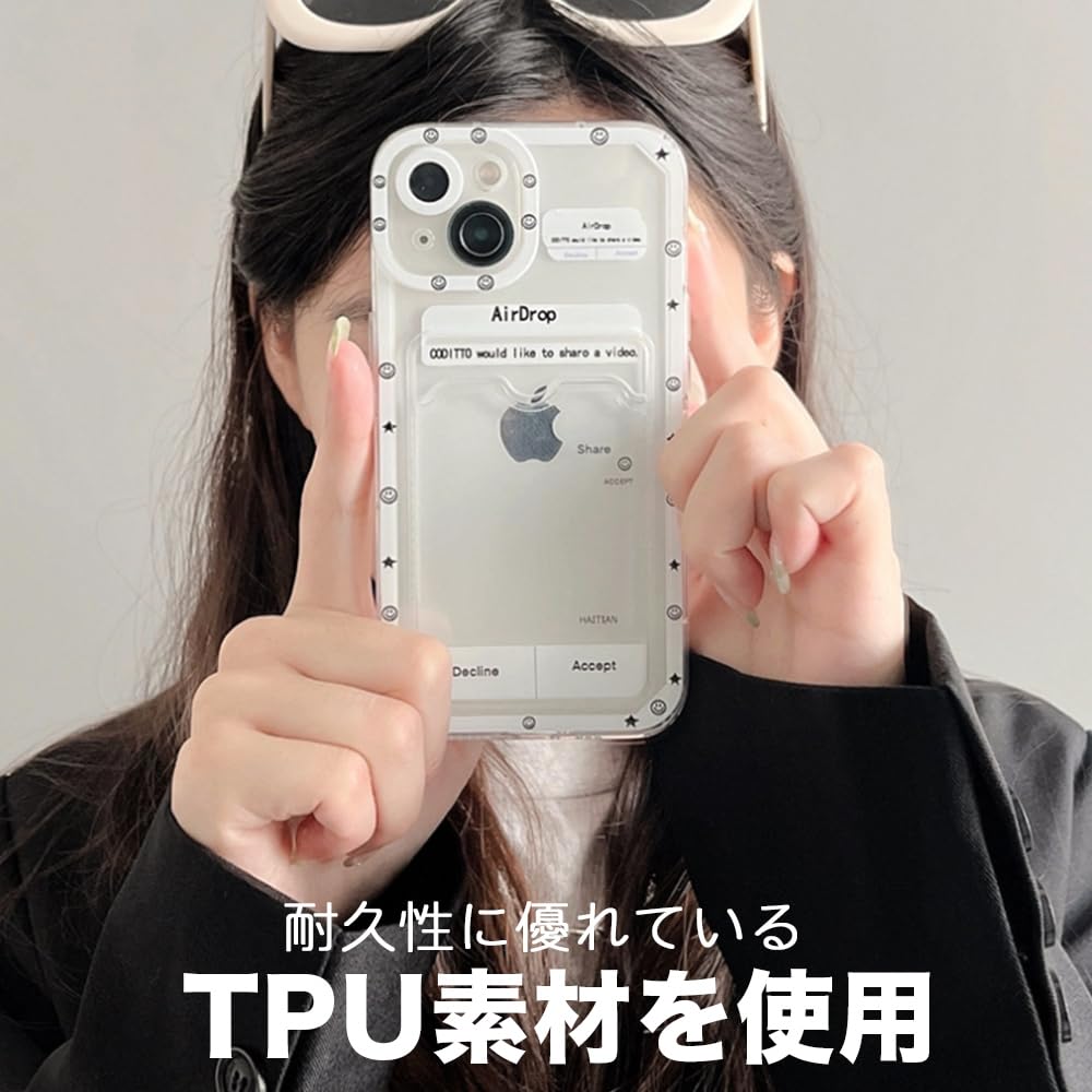 Amazon.co.jp: ONLYOU iPhone14pro ケース 韓国 TPU カードケース 定期