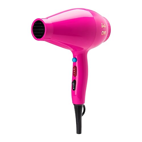 Miniatura 4 de CHI X Barbie 65th Anniversary - Secador de pelo compacto para cabello suave y voluminoso, potente y ligero, reduce el encrespamiento