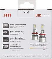 Vista 2 de Sylvania H11 LED Powersport Headlight Bulbs for Off-Road Use or Fog Lights - 2 Pack