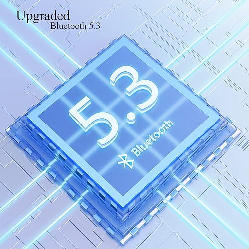 Miniatura 4 de K12 - Auriculares inalámbricos con funda de carga inalámbrica, Bluetooth 5.3, control táctil, impermeable, auriculares estéreo con micrófono