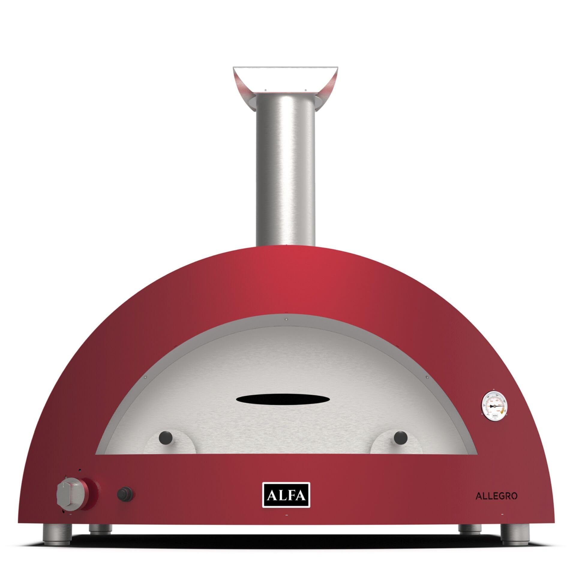 Alfa Forni Moderno 5 Pizze Hybrid Antik Rot