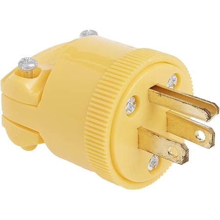 Legrand - Pass & Seymour Yellow 4867YCC10 15-Amp Commercial Grade Heavy Duty Plug