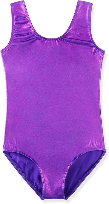 HOZIY Gymnastics Leotards for Girls Toddlers Kids Sleeveless Tumbling Outfits for Dance Print