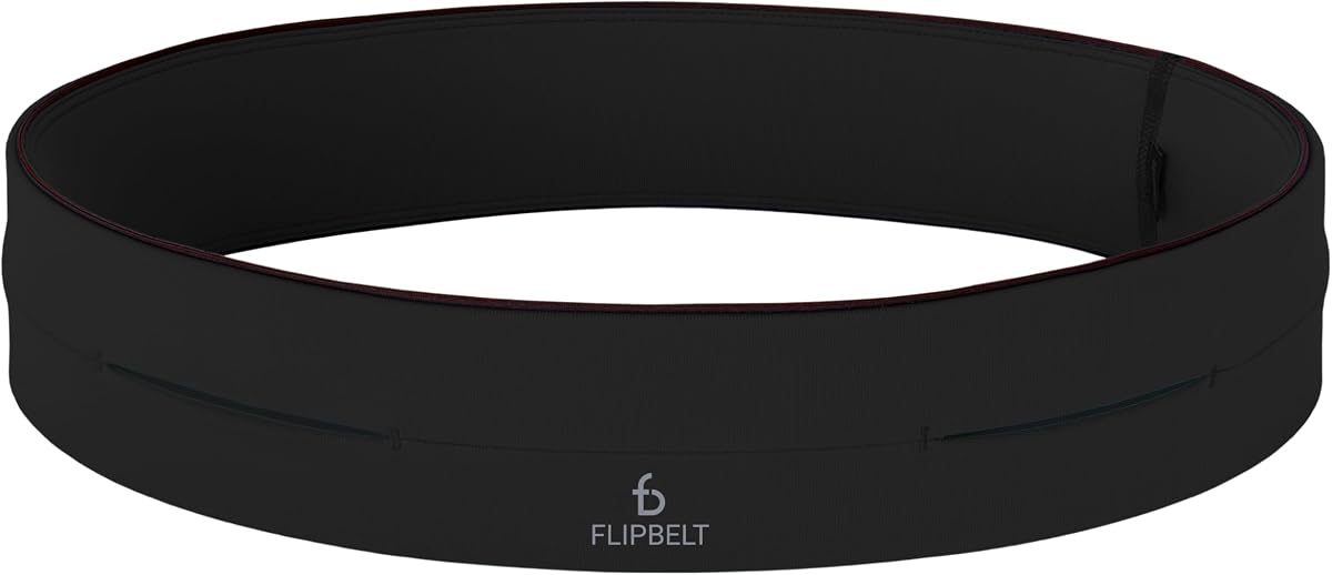 FlipBelt Classic Running Belt, Phone Holder for Running, Money Belt Pouch