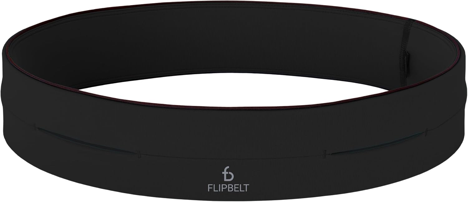FlipBelt Classic Running Belt, Running Fanny Pack for Women and Men, USA Company
