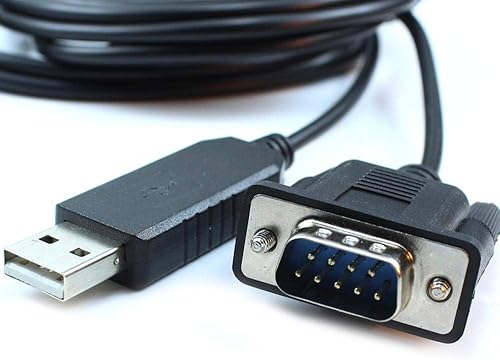 Washinglee Cable de control USB-DB9 para Skywatcher EQ6 y NEQ6, para montaje Orion Atlas EQ-G.