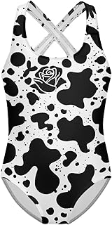 Traje de baño para niñas, traje de baño de una pieza, espalda cruzada, leotardos de gimnasia 5-14 años