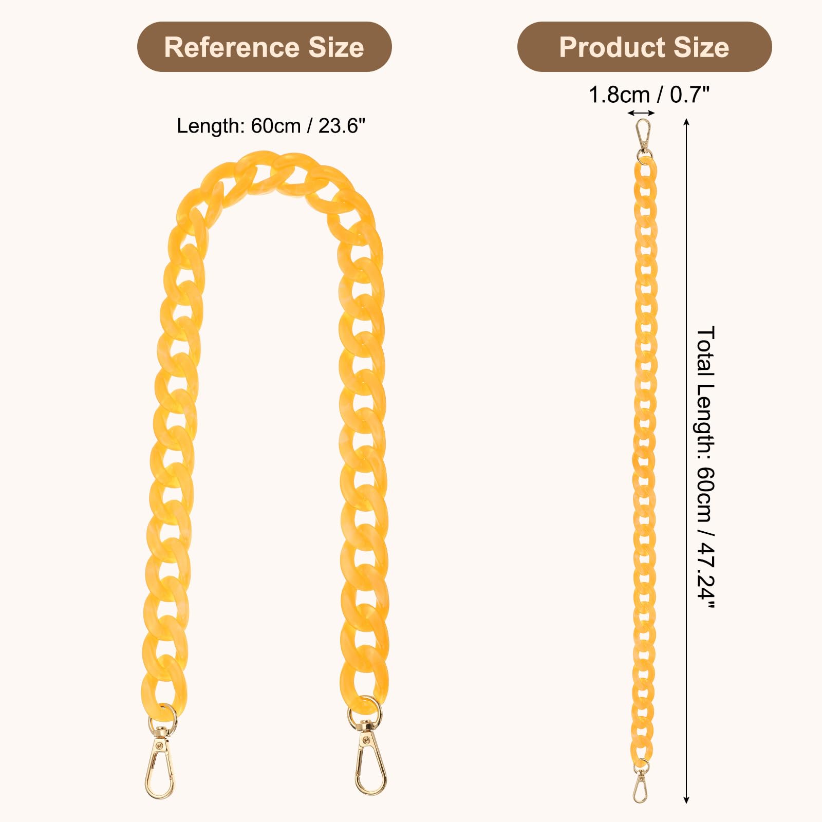 PATIKIL Acrylic Purse Strap - Image 2