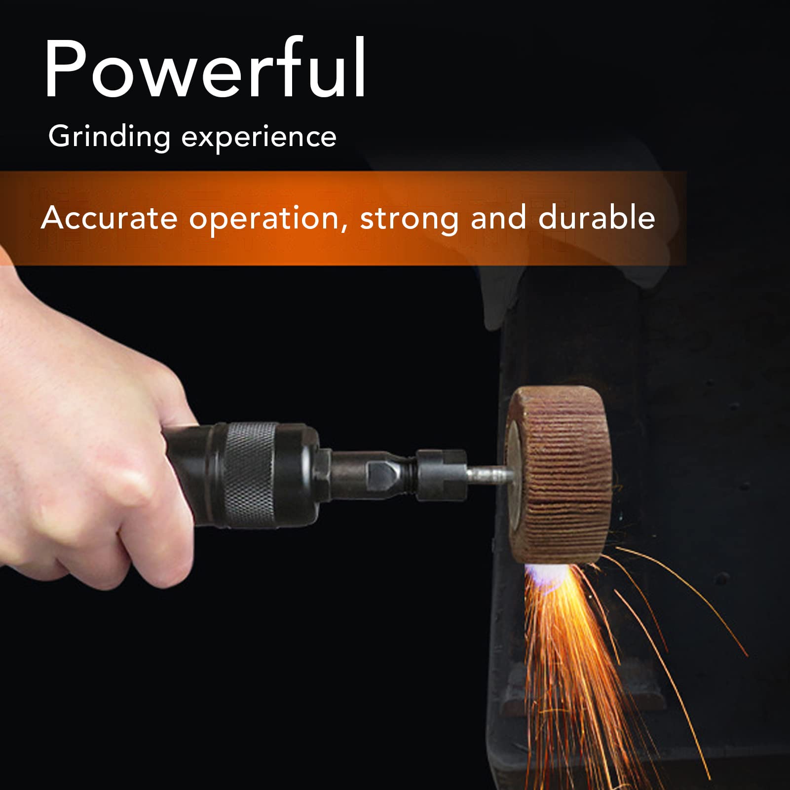 FLEXMAN Pneumatic die Grinder, 24000RPM High Speed Alloy Steel Pneumatic Grinder Tool, Portable Air die Grinder for Grinding, Deburring, Polishing, Shaping and Finishing (American Style)