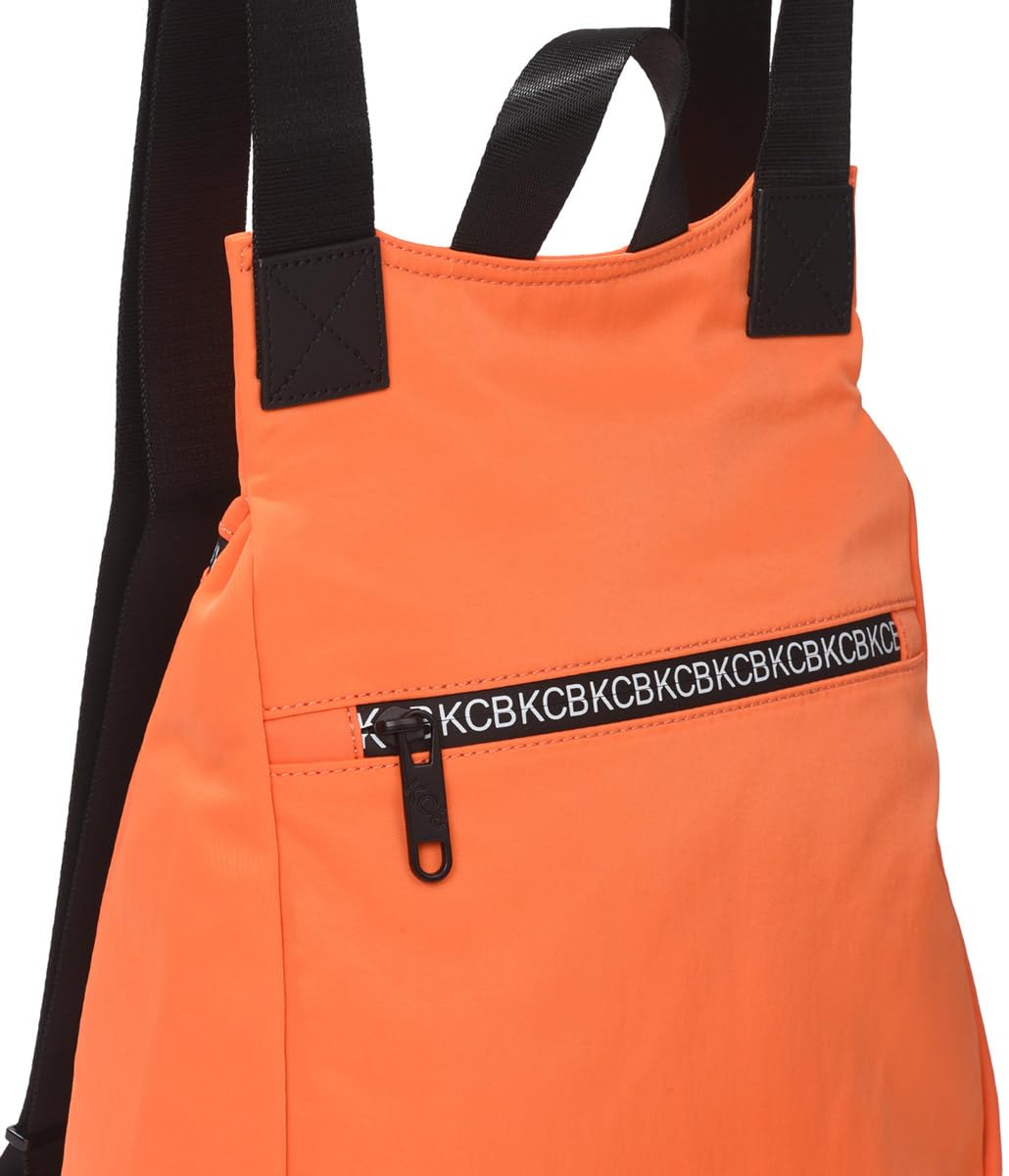 KCB Zaino antifurto piccolo Shine | Design sicuro e compatto | Tasche organizer | Ideale per l'uso quotidiano | Maniglie regolabili | 100% vegano, arancione, pequeño, Casual