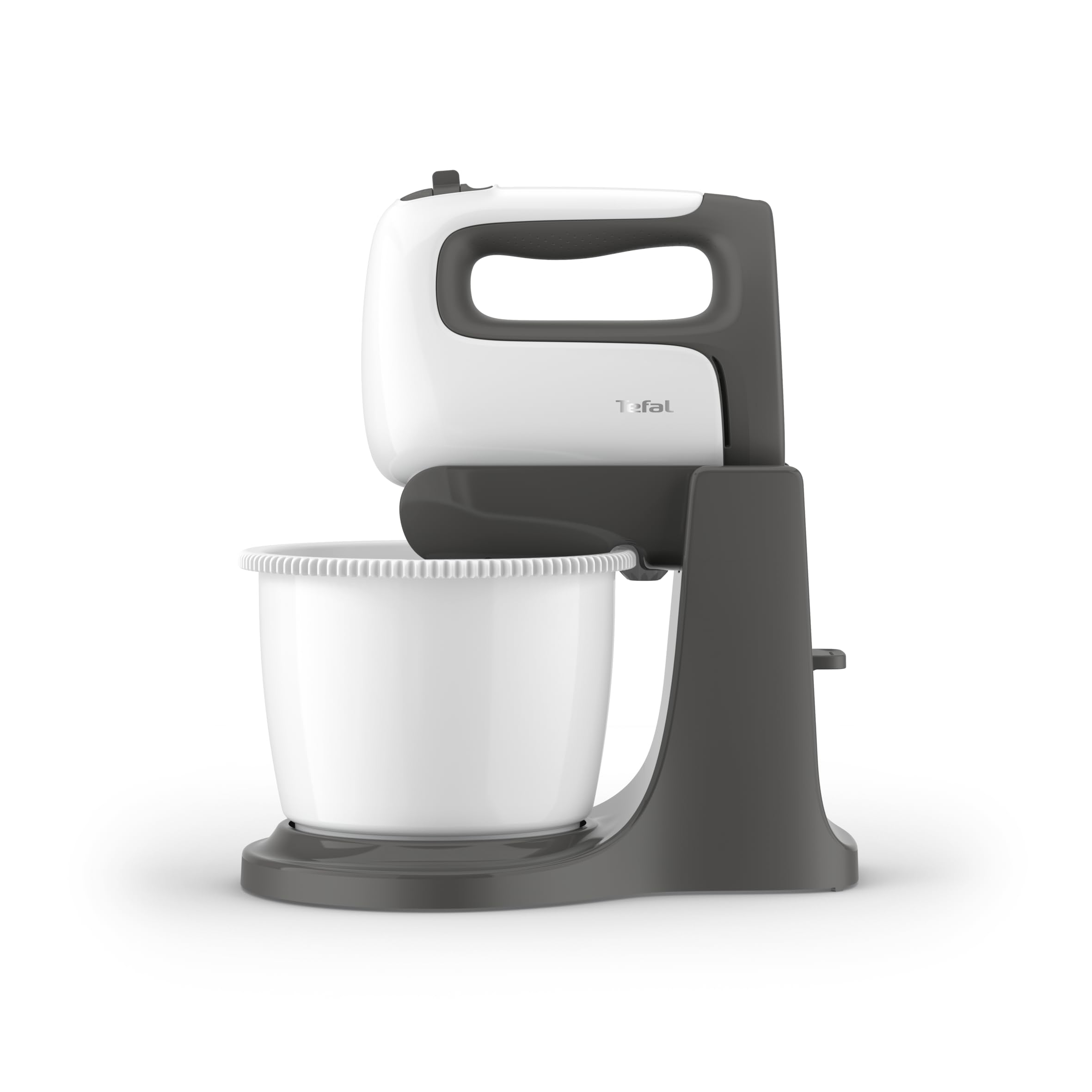 TEFAL HT464138 Prep'Mix, mikser ręczny z obrotową misą 2,5L, 500W, biały