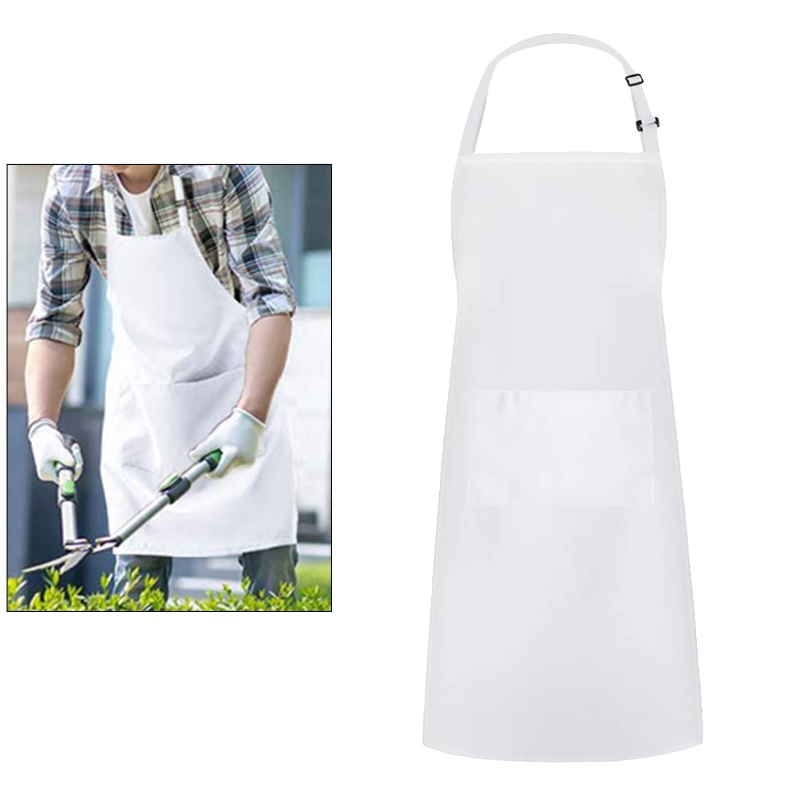 JINGYAN Schürzen Große Schürze mit Fronttasche Kochen Baumwolle for Frauen Männer Wasserdichte BBQ Komfortable Küchenkleidung