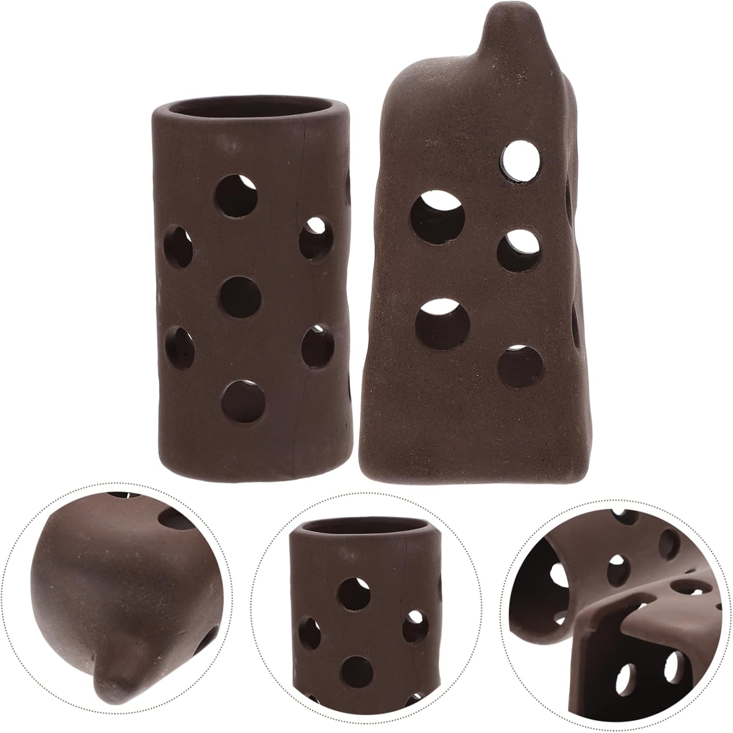 8 Pcs Aquarium Breeding Clay Pot Hermit Crab Fish Tank Decorations Pottery Fish Cave Aquarium Accessories Betta Fish Tank Accessories Aquarium Cave Fish Tank S