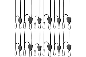 AC Infinity Heavy-Duty 1/8" Rope Hanger with 150 lbs Capacity for Clip Fan