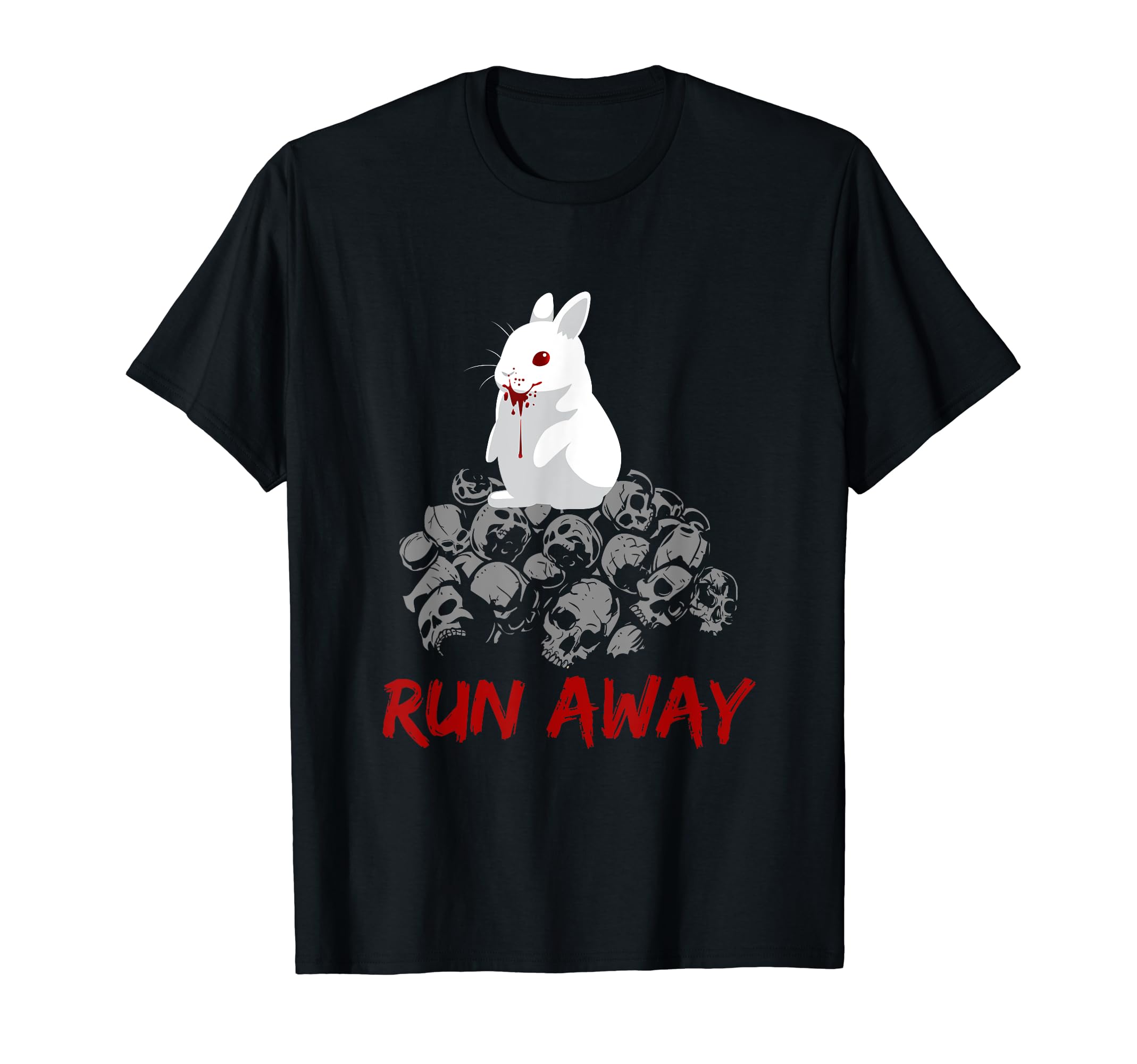 Run Away Tee Bunny Funny Grail T-ShirtOEKO-TEX STANDARD 100