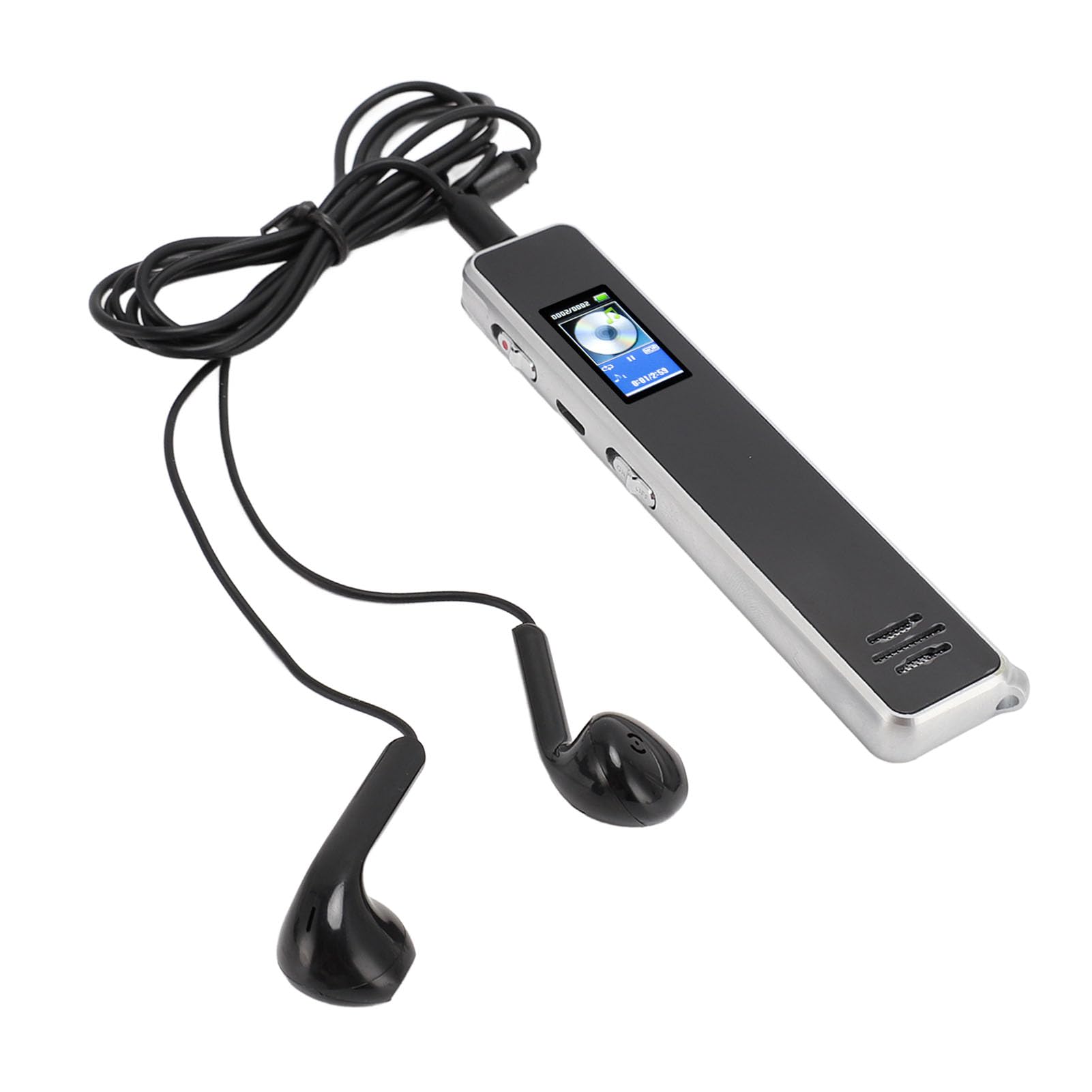 Grabadora de Voz, Dispositivo de Grabación de Sonido Activado por Voz con Reducción de Ruido HD de Aleación de Zinc con Libro Electrónico para Entrevistas para Clases (16G)