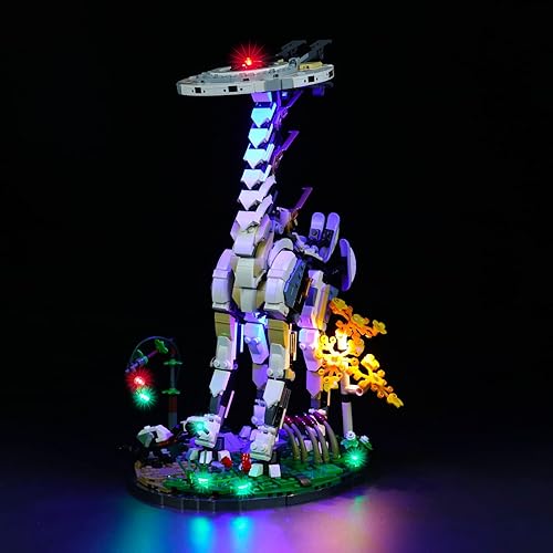 Kit de luces mejorado compatible con Lego Horizon Forbidden West juego de construcción de cuello alto, decoración de luces compatible con Lego 76989 disponible en Yaxa Colombia