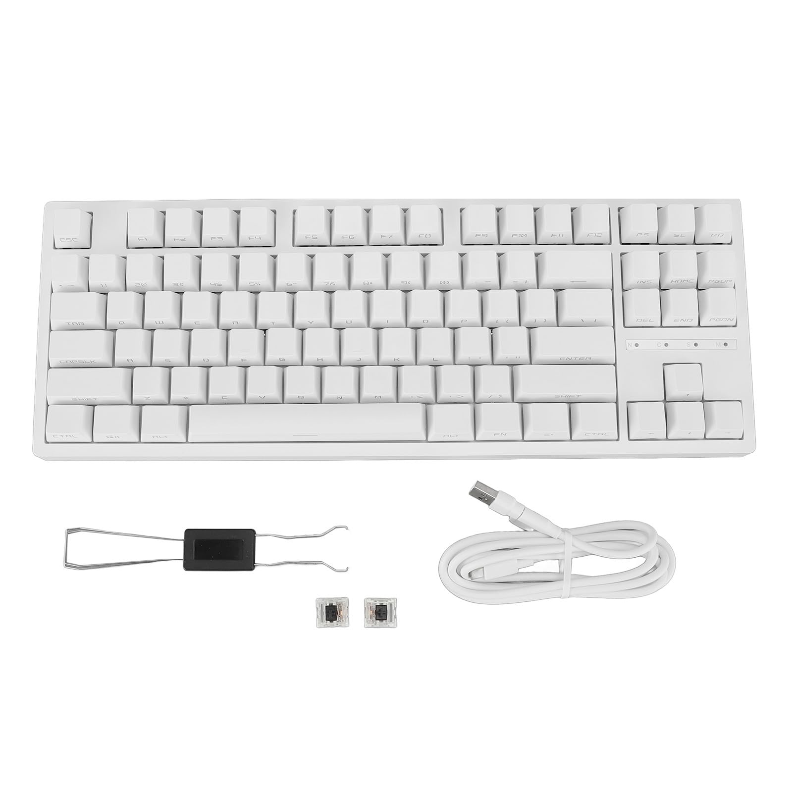 87 Tasten, 80% Mechanische Tastatur, Seitlicher Transparenter