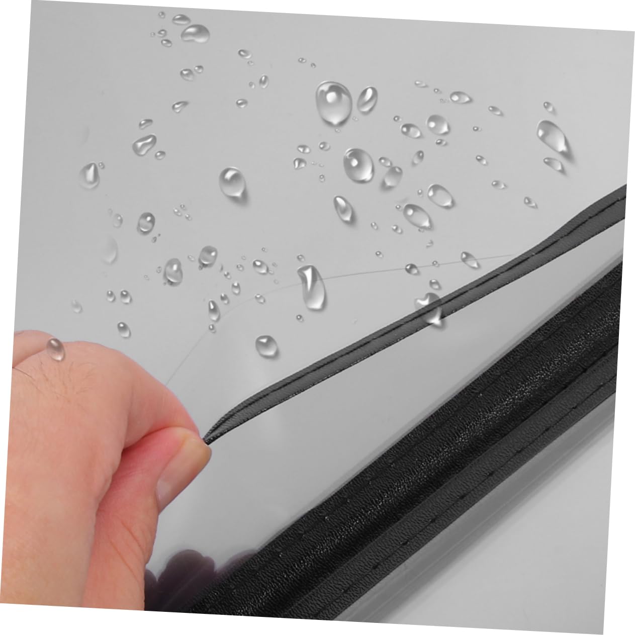 OUNONA Transparent Restaurant Menu Cover Binder Elegant Dining Table Menu Case with Pages for Kitchen Use