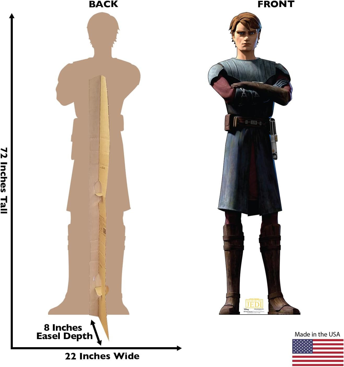 Cardboard People Anakin Skywalker Life Size Cardboard Cutout Standup - Star Wars: Tales of The Jedi (TV Series)