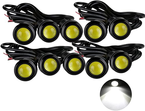 Miniatura 7 de OtpOutopa Luces LED Eagle Eye, luz indicadora ultra fina de 0.709 in, luces de circulación diurna, luces traseras DRL, luz antiniebla, luz de