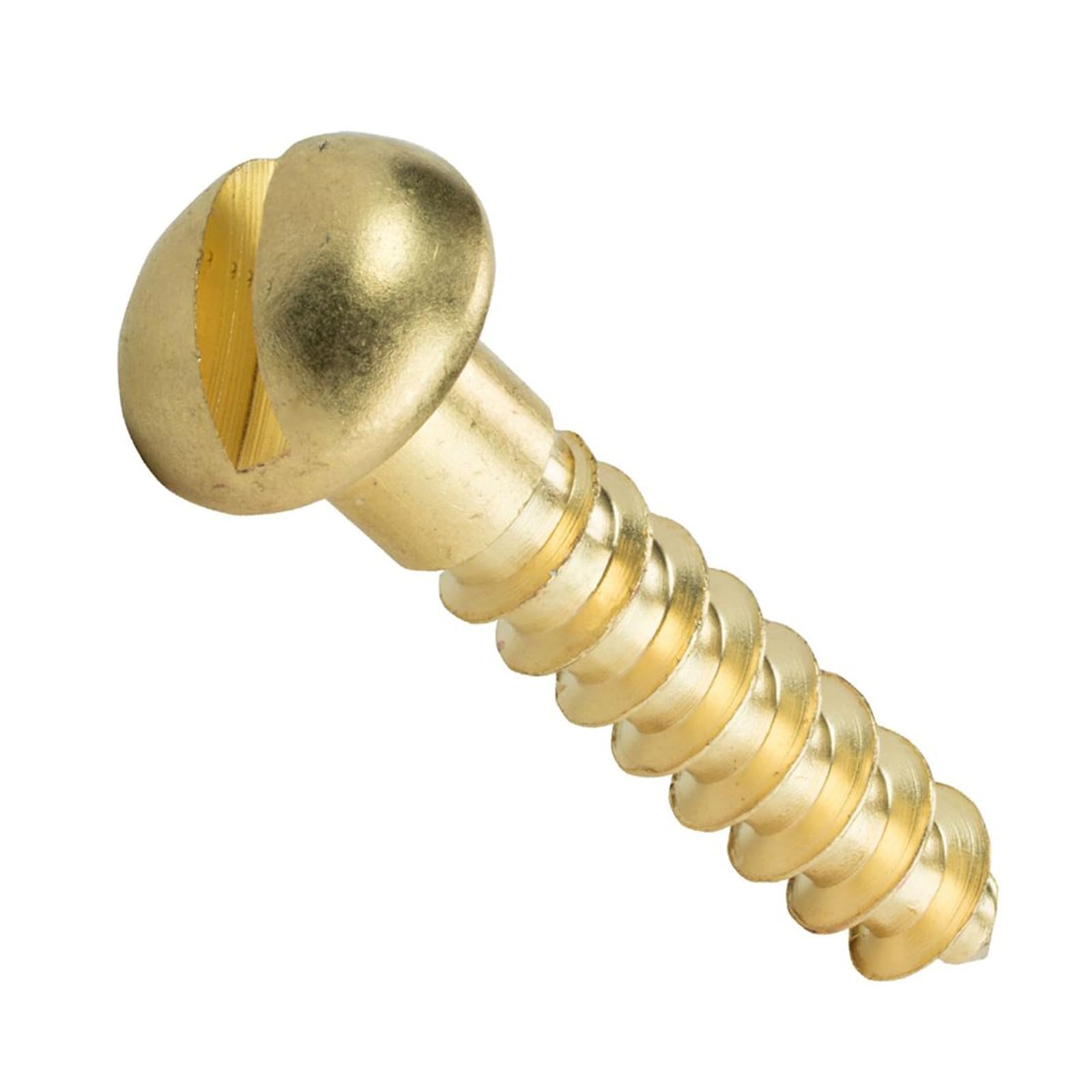 100 tornillos for madera de cabeza redonda de latón macizo M2 M3 M4 M5, sujetadores de madera autorroscantes con accionamiento ranurado for muebles, gabinetes y aplicaciones decorativas(M5 X 20mm)