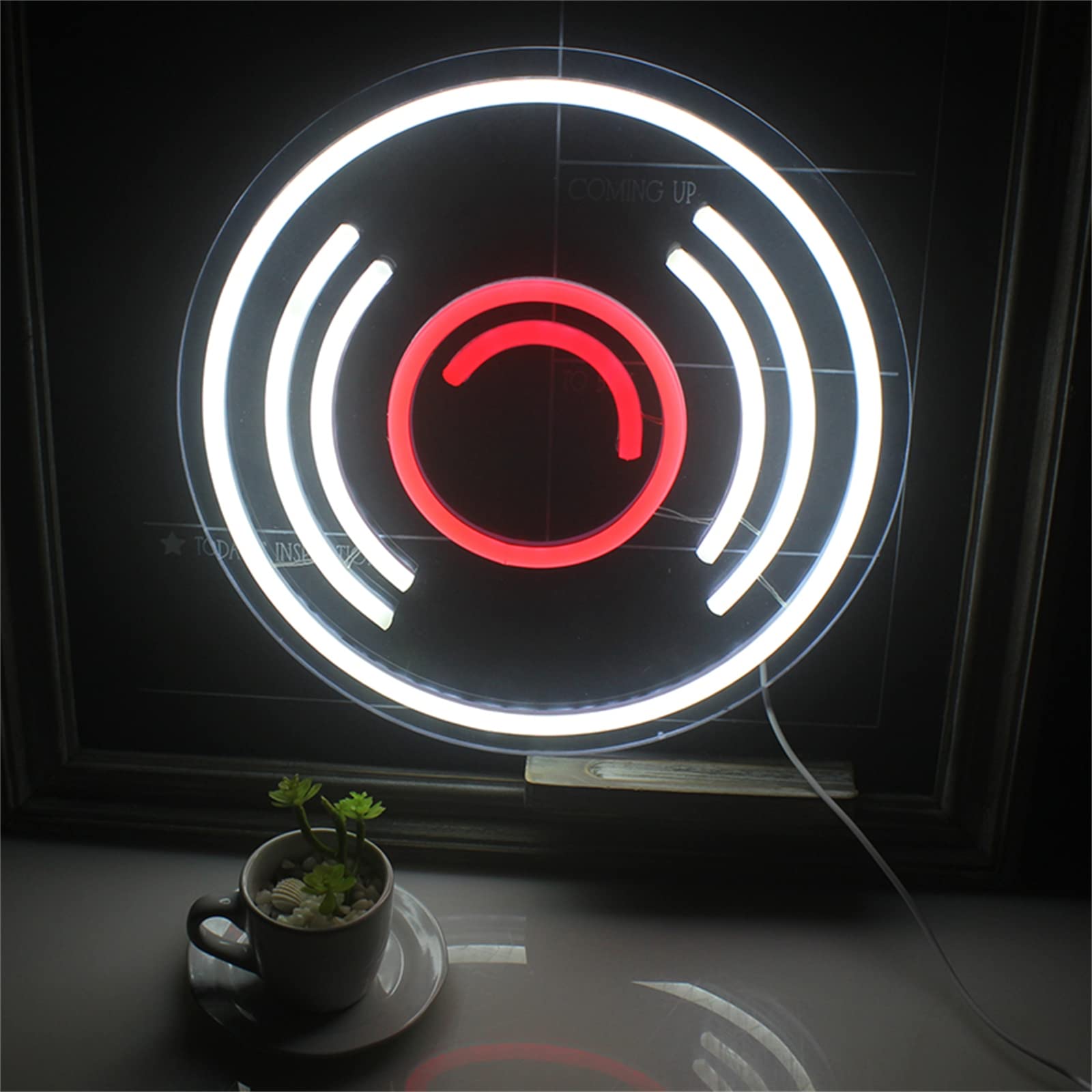 Insegne al Neon a LED Illuminazione CD Record Wall Hanging Art Lampade notturne Insegne al Neon Personalizzate Negozio Music Bar Music Room Decor Alimentato Tramite USB