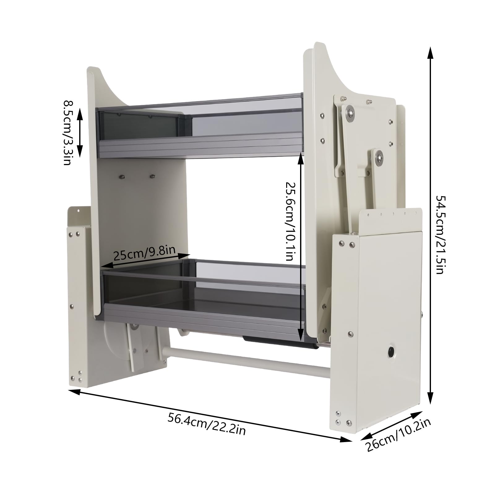 Rev-A-Shelf Pull-Out Closet Basket 24W x 16D x 11H Chrome