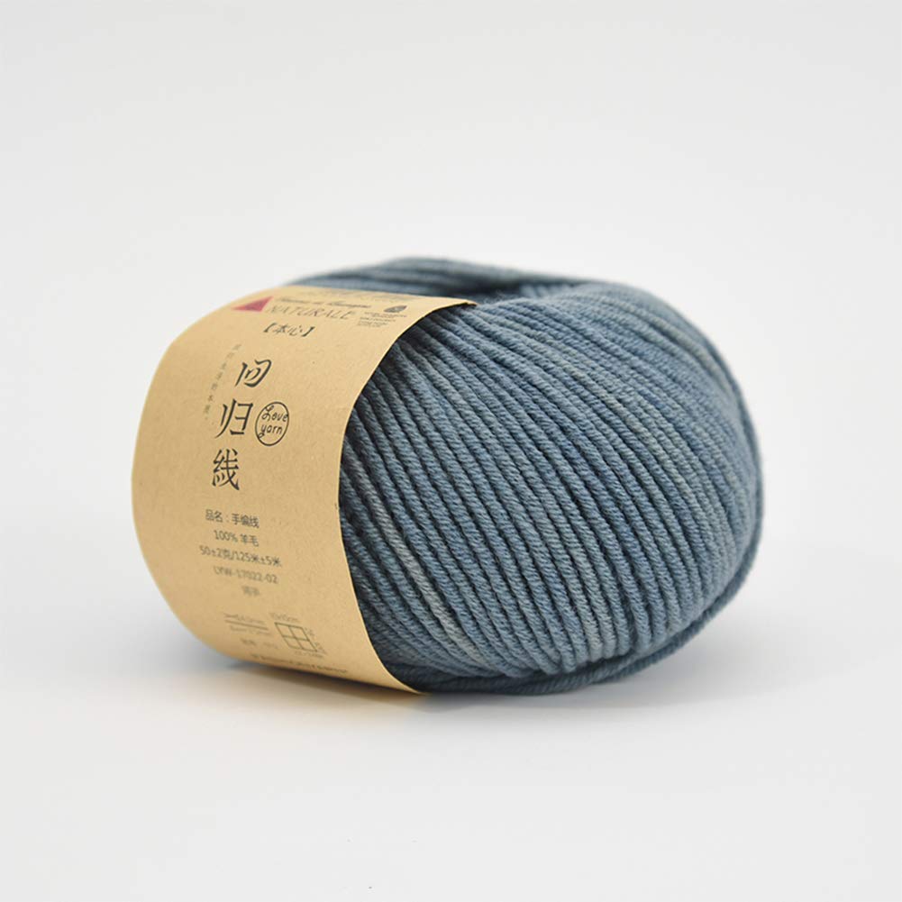 Bolas de Lana 200G Merino para Crochet y Tejido, teñido de Plantas, Medio Grueso de Lana Hilo,03