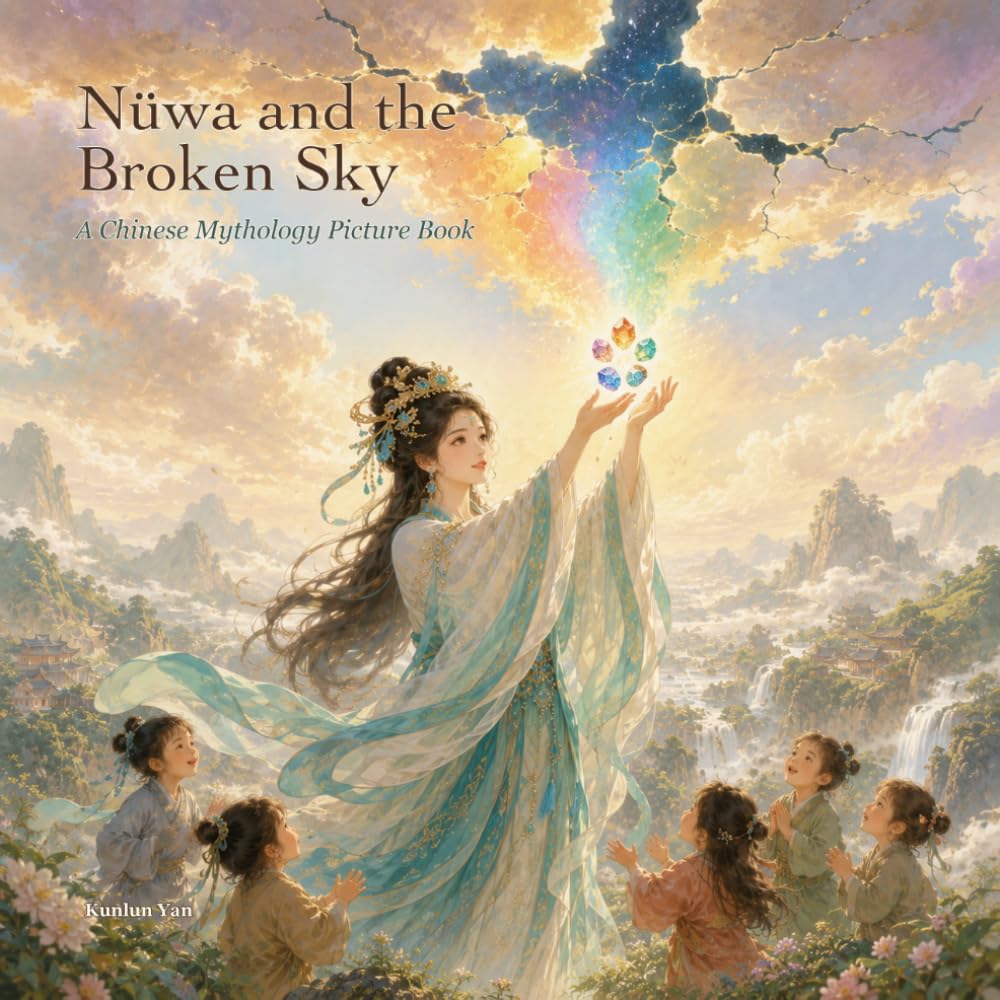 Nüwa and the Broken Sky: A Chinese Mythology Picture Book About Courage, Kindness, and Repairing the World (Legends of Ancient China)