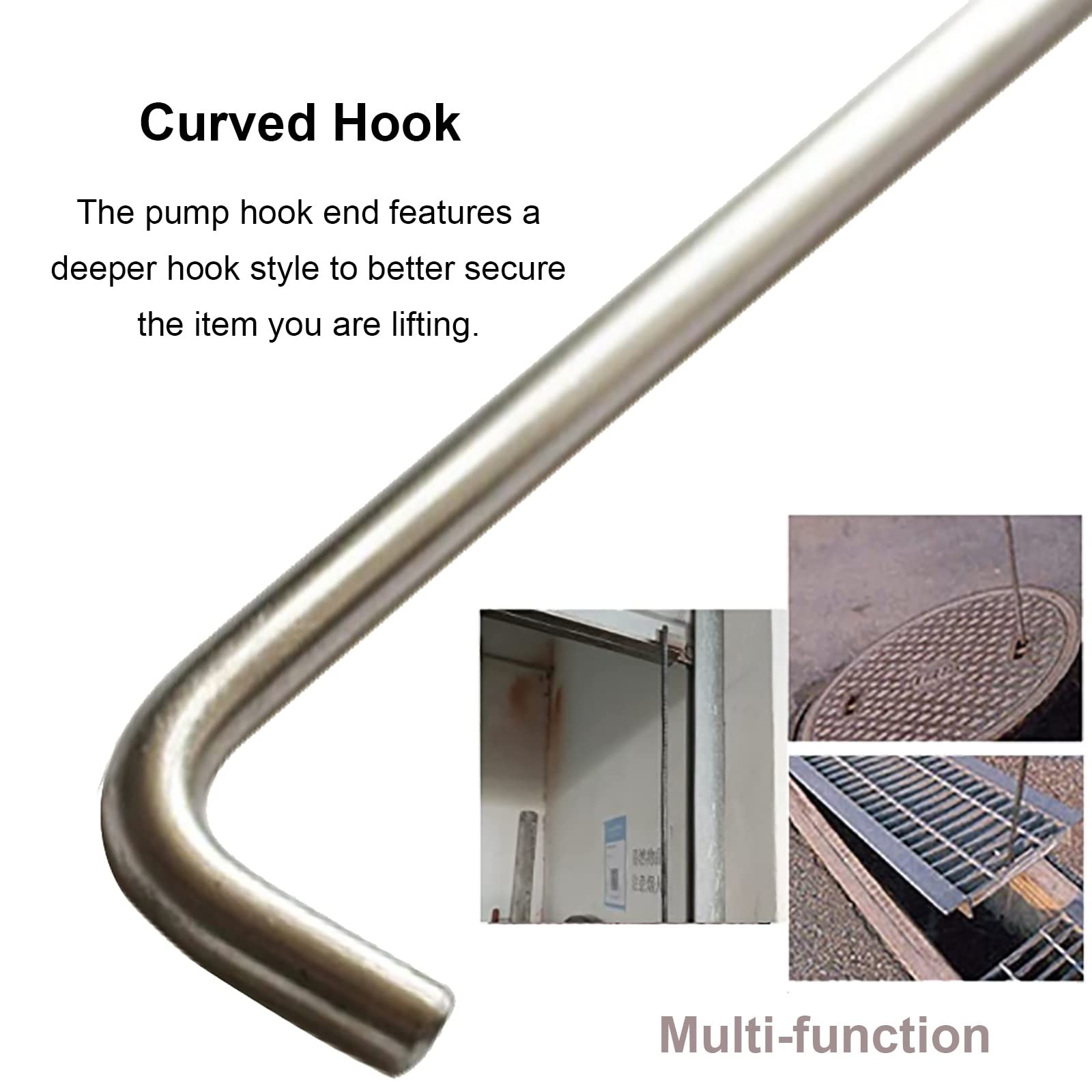 Gancho De Tapa De Alcantarilla, Cubiertas De 8mmx50cm . Color Fix