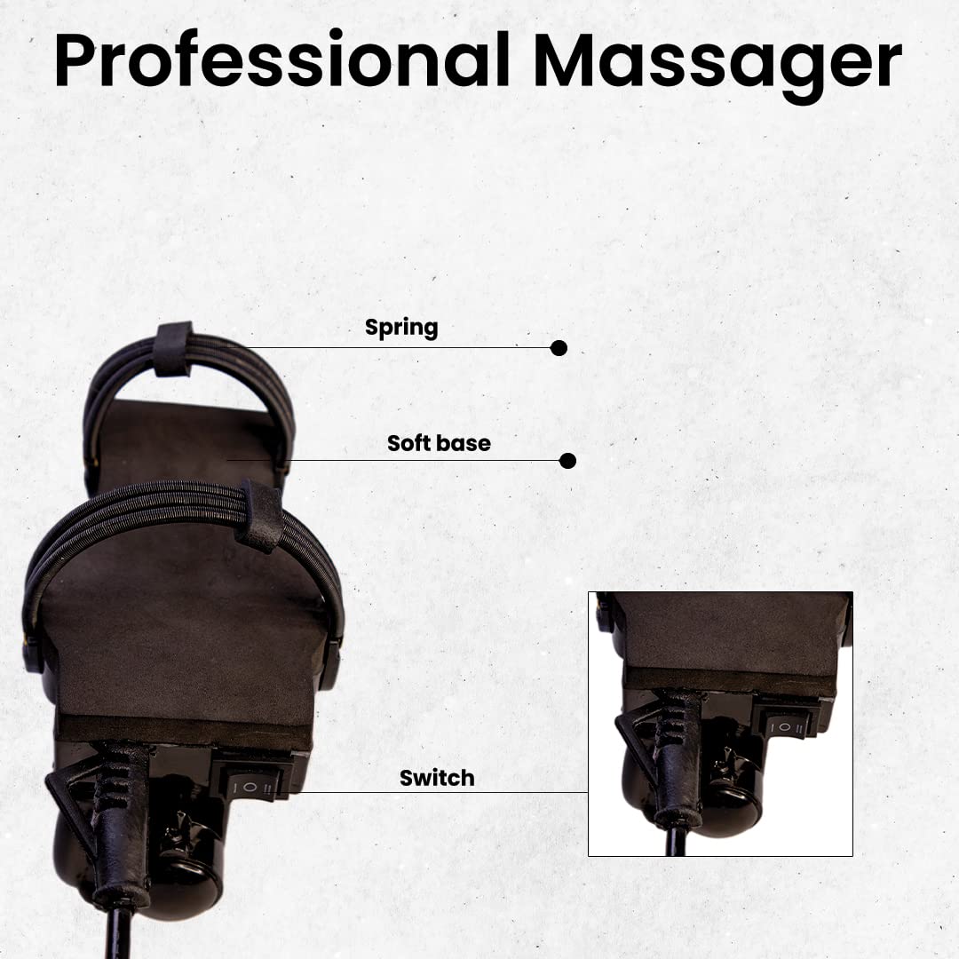 Thermomate Electric Handheld Double Speed Floating Action Massager for head & body pain relief (Black) Thermomate Electric Handheld Double Speed Floating Action Massager for head & body pain relief (Black)