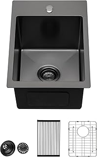 Lordear 15x20 Inch Drop In Bar Sinks Stainles...,