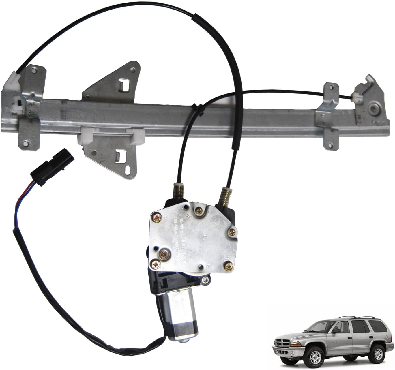 Front Left Driver Side Power Window Regulator with Motor Assembly Compatible For Dodge Durango 1998-2003 Dakota 2000-2004 741-649 5066431AC