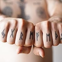 Vista 3 de Viking Tattoo Set 2 - Norse Tattoos/Viking Temporary Tattoo Set